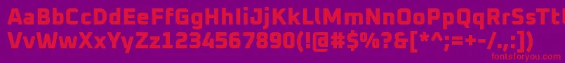 Oxanium ExtraBold Font – Red Fonts on Purple Background