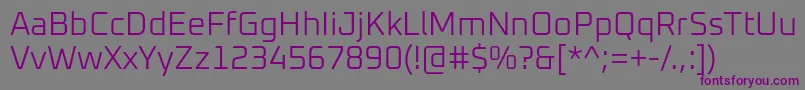 Шрифт Oxanium Light – фиолетовые шрифты на сером фоне