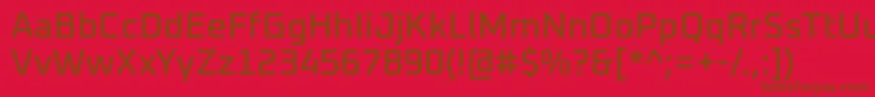 Oxanium Medium Font – Brown Fonts on Red Background