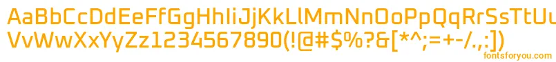 Oxanium Medium Font – Orange Fonts on White Background