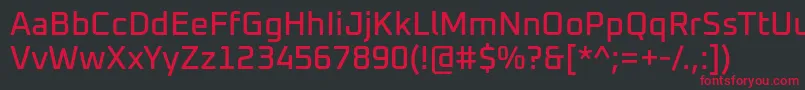 Oxanium Medium Font – Red Fonts on Black Background