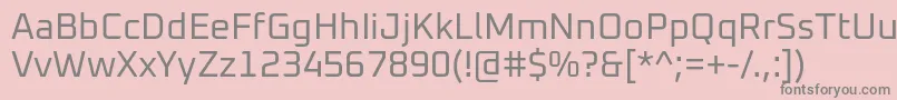 Oxanium Regular Font – Gray Fonts on Pink Background