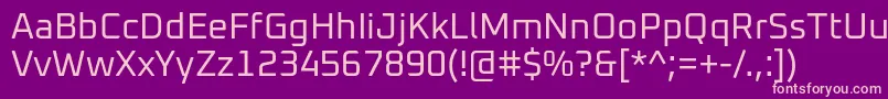 Oxanium Regular Font – Pink Fonts on Purple Background