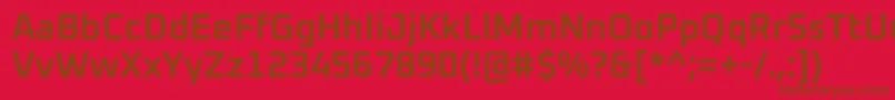 Oxanium SemiBold Font – Brown Fonts on Red Background