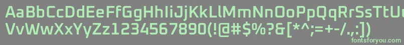 Oxanium SemiBold-fontti – vihreät fontit harmaalla taustalla