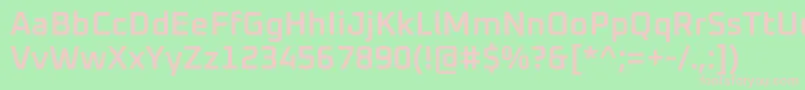 Oxanium SemiBold Font – Pink Fonts on Green Background