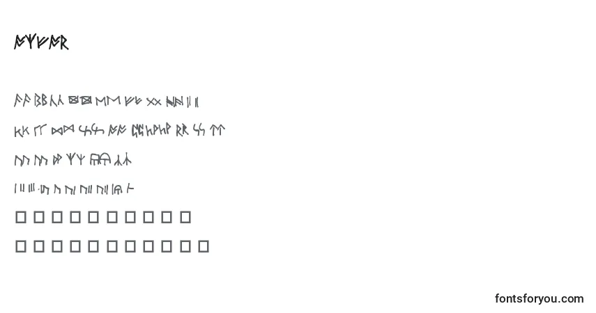 Czcionka OXFOR    (136376) – alfabet, cyfry, specjalne znaki