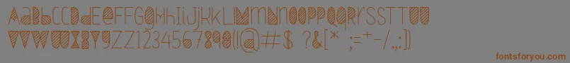 Oxymorons Bold Font – Brown Fonts on Gray Background