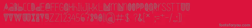 Oxymorons Bold Font – Gray Fonts on Red Background