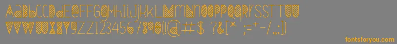 Oxymorons Bold Font – Orange Fonts on Gray Background
