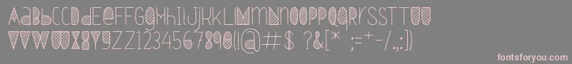 Oxymorons Bold Font – Pink Fonts on Gray Background