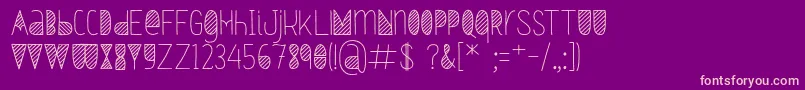 Oxymorons Bold Font – Pink Fonts on Purple Background