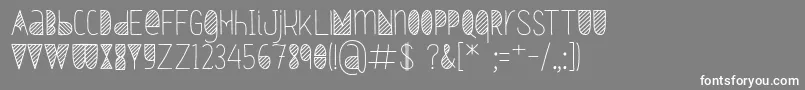 Oxymorons Bold Font – White Fonts on Gray Background