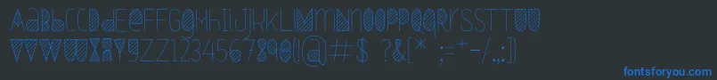 fuente Oxymorons – Fuentes Azules Sobre Fondo Negro