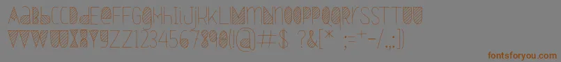 fuente Oxymorons – Fuentes Marrones Sobre Fondo Gris