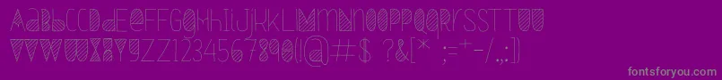 Oxymorons Font – Gray Fonts on Purple Background