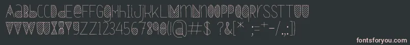 Oxymorons-fontti – vaaleanpunaiset fontit mustalla taustalla