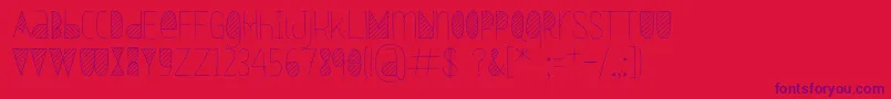 Oxymorons Font – Purple Fonts on Red Background