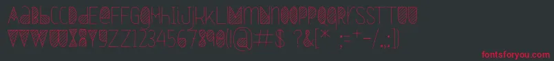 Czcionka Oxymorons – czerwone czcionki na czarnym tle