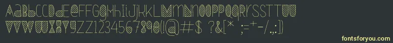 Oxymorons Font – Yellow Fonts on Black Background