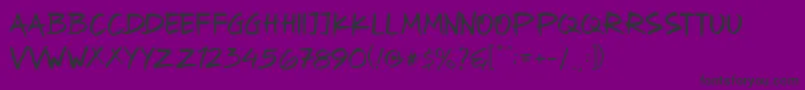 Oyget Font – Black Fonts on Purple Background