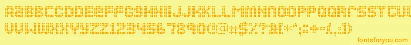 Ozone Font – Orange Fonts on Yellow Background