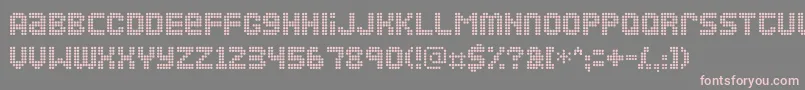 Ozone Font – Pink Fonts on Gray Background