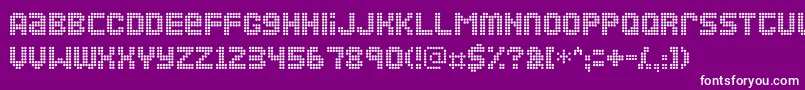 Ozone Font – White Fonts on Purple Background