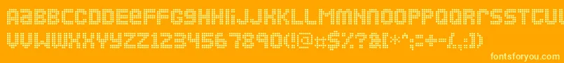 Ozone Font – Yellow Fonts on Orange Background