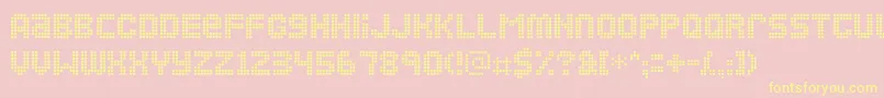 Ozone Font – Yellow Fonts on Pink Background