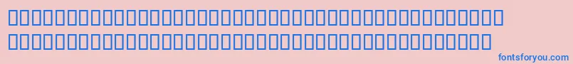 Pablo Font – Blue Fonts on Pink Background