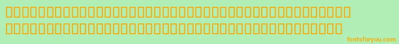 Pablo Font – Orange Fonts on Green Background