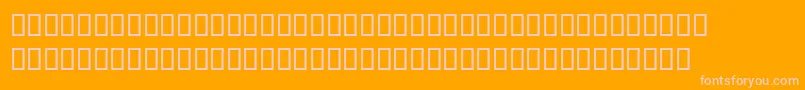 Pablo Font – Pink Fonts on Orange Background