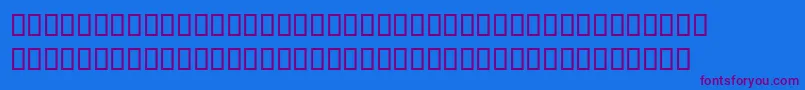 Pablo Font – Purple Fonts on Blue Background