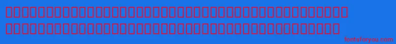 Pablo Font – Red Fonts on Blue Background