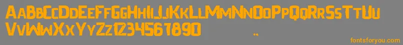 pacifica Font – Orange Fonts on Gray Background