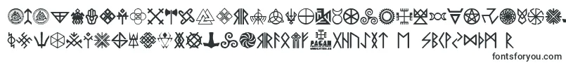 Шрифт Pagan Symbols – шрифты, начинающиеся на P