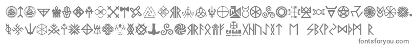Шрифт Pagan Symbols – серые шрифты