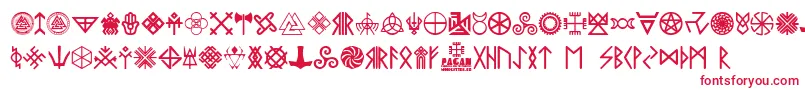 Pagan Symbols Font – Red Fonts