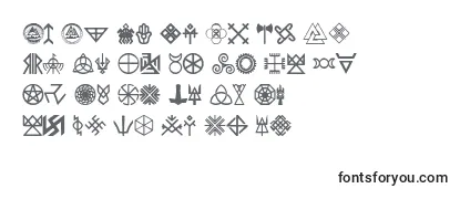 Przegląd czcionki Pagan Symbols