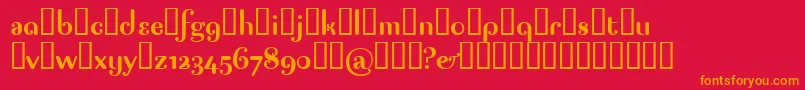 PAGAP   -Schriftart – Orangefarbene Schriften auf rotem Hintergrund