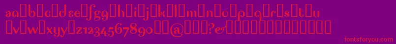 PAGAP   -Schriftart – Rote Schriften auf violettem Hintergrund