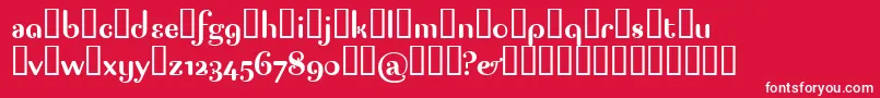 fuente PAGAP    – Fuentes Blancas Sobre Fondo Rojo