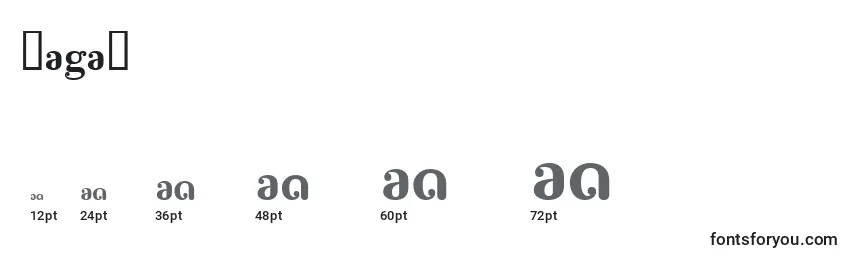 Размеры шрифта PAGAP    (136389)