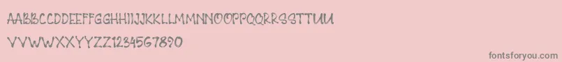 PAGEONE DEMO Font – Gray Fonts on Pink Background