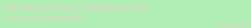 PAGEONE DEMO Font – Pink Fonts on Green Background