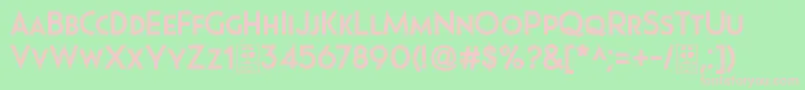 Police Pages Grotesque Bold Demo – polices roses sur fond vert