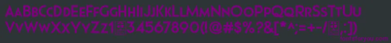 Шрифт Pages Grotesque Bold Demo – фиолетовые шрифты на чёрном фоне