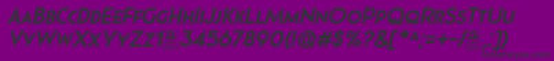 Pages Grotesque Bold Italic Demo Font – Black Fonts on Purple Background