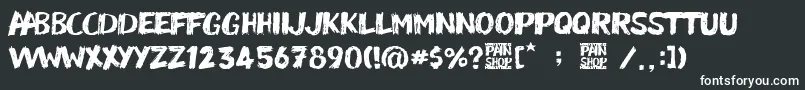 Pain Shop Font – White Fonts